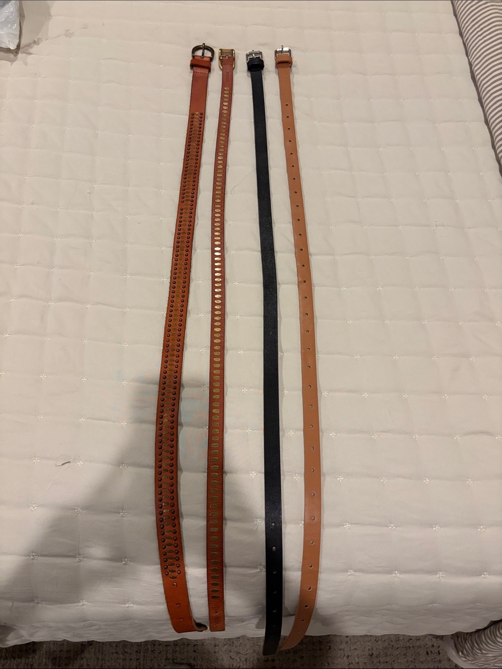 Leather Belt Set - Tan and Black Styles